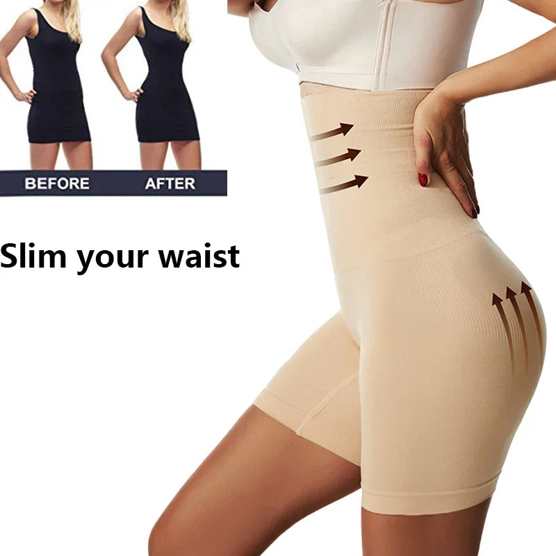 𝐏𝐚𝐧𝐢𝐏𝐫𝐨𝐨𝐟™ – Women’s High Waist Flat Angle Shapewear Pants